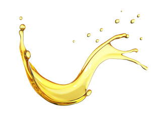 High-Quality PNG Olive or engine oil splash Isolated on White Background – High Resolution