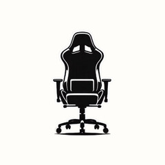 gaming chair silhouette illustration 