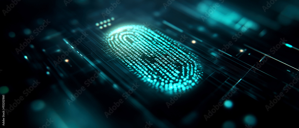 Poster enhancing kyc security control in digital fingerprint technology cybersecurity landscape data protec
