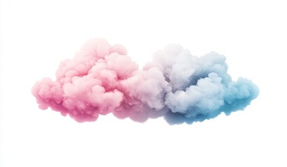Stunning Pink and Blue Abstract Smoke Clouds: A Breathtaking Visual