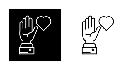 Fototapeta premium Volunteer Vector Icon