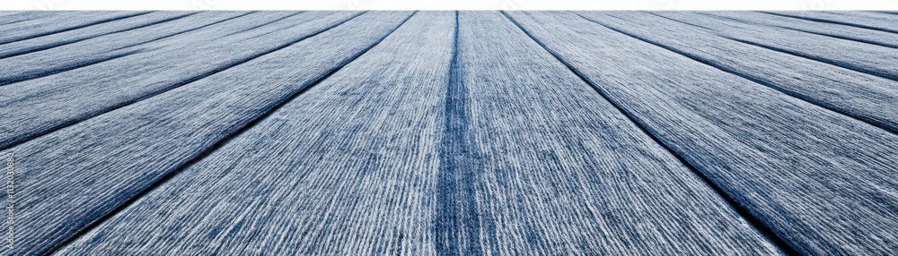 Aufkleber wide-angle view of a weathered blue wooden plank surface highlighting natural grain patterns and tex