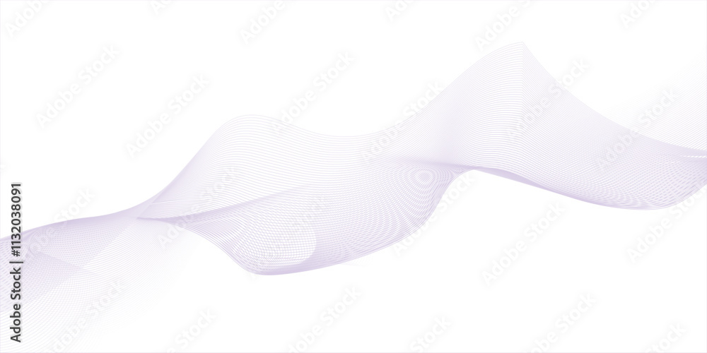Poster creative isolated style wave background. curved smooth lines created by bend tool. abstract design. 