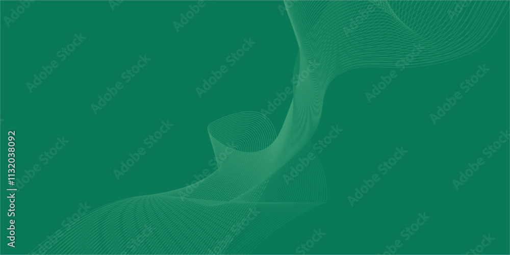 Poster creative isolated style wave background. curved smooth lines created by bend tool. abstract design. 