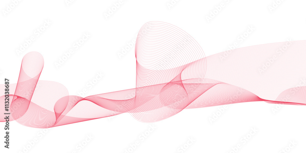 Poster abstract glowing wave lines background. dynamic wave pattern. modern flowing wavy lines. futuristic 