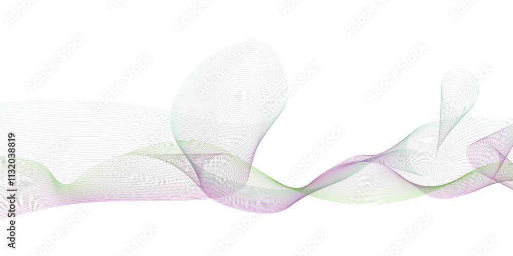 Poster abstract glowing wave lines background. dynamic wave pattern. modern flowing wavy lines. futuristic 