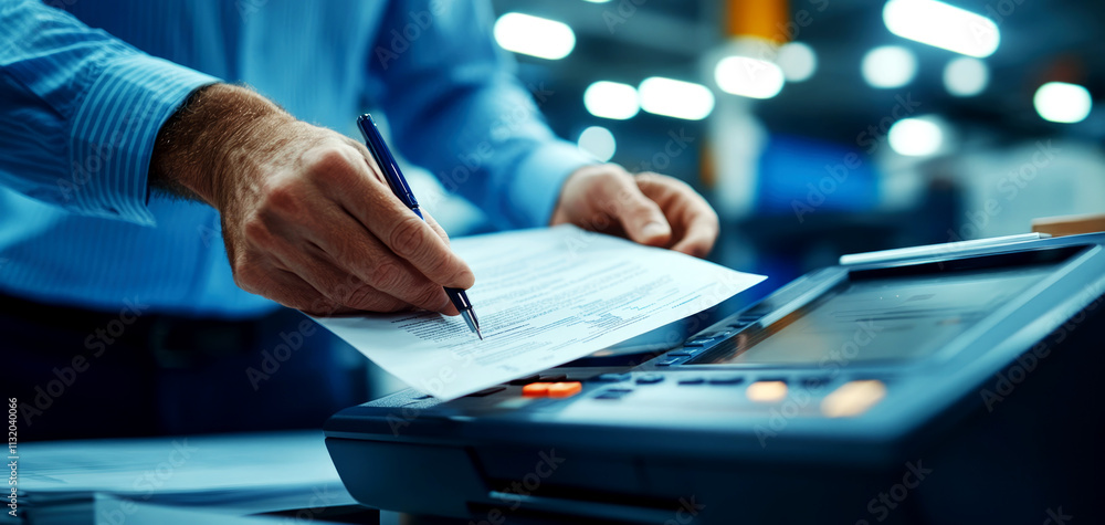 Poster submitting business tax documents a professional's guide to efficient processing in a modern office 