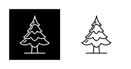 Fototapeta premium Pine Tree Vector Icon