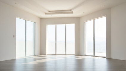 Obraz premium Empty Light Room Interior