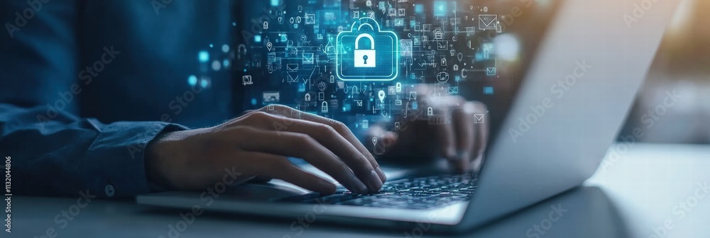 Poster secure authentication system with username and password for protecting personal information in cyber