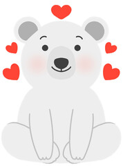 Naklejka premium 북극곰1