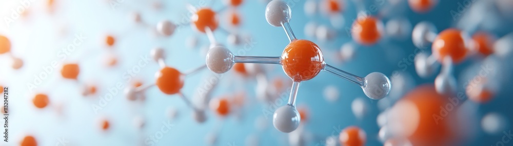 Poster exploring molecular and chemical structures under microscope a detailed view on molecular interactio