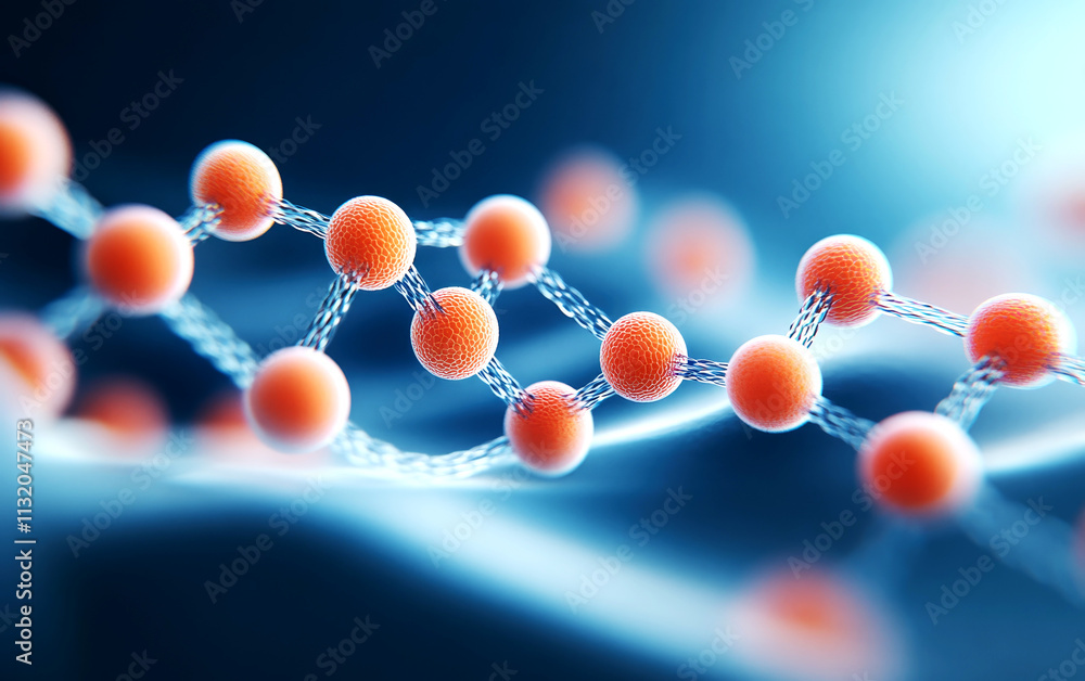 Aufkleber exploring molecular chemical structures through microscopic imaging in a laboratory environment a sc