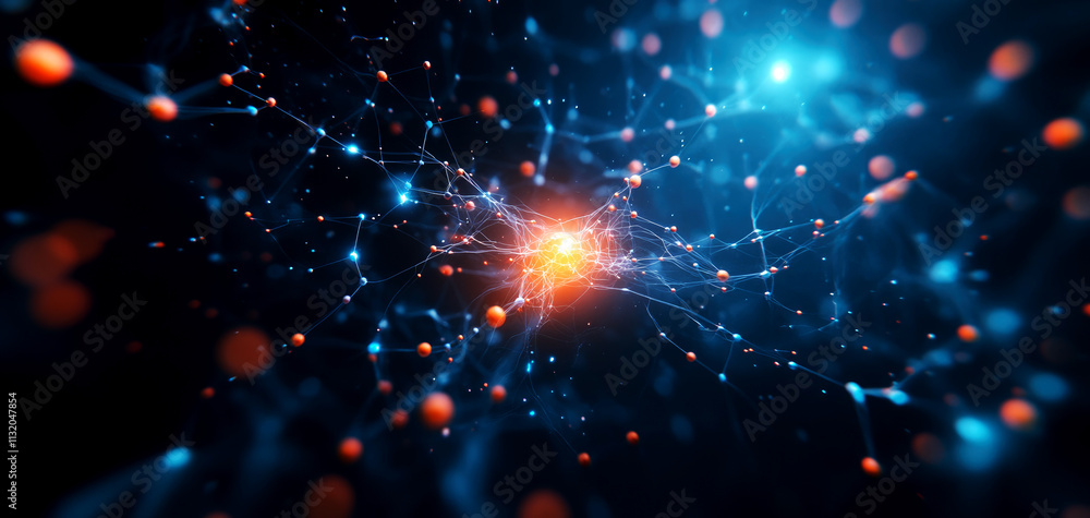 Aufkleber exploring molecular and chemical structures through microscopic imaging in a dynamic scientific envi