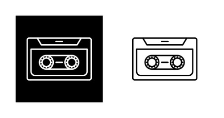 Obraz premium Cassette Vector Icon