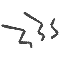 痛みやうるさい音のイメージのギザギザマーク
