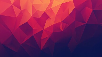 Obraz premium Hard-edge geometric abstraction with sharp intersecting lines in bold gradients