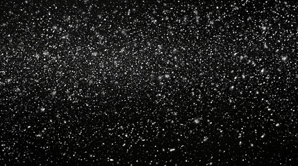 Obraz premium Dynamic Water Suspension: A captivating high-resolution image showcasing a burst of water droplets suspended in a dark abyss. The ethereal particles create a mesmerizing visual, perfect for abstract a