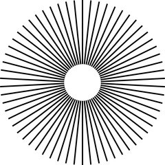 Obraz premium Circular Sound Wave. Music Audio Burst. Vector Lines Icon