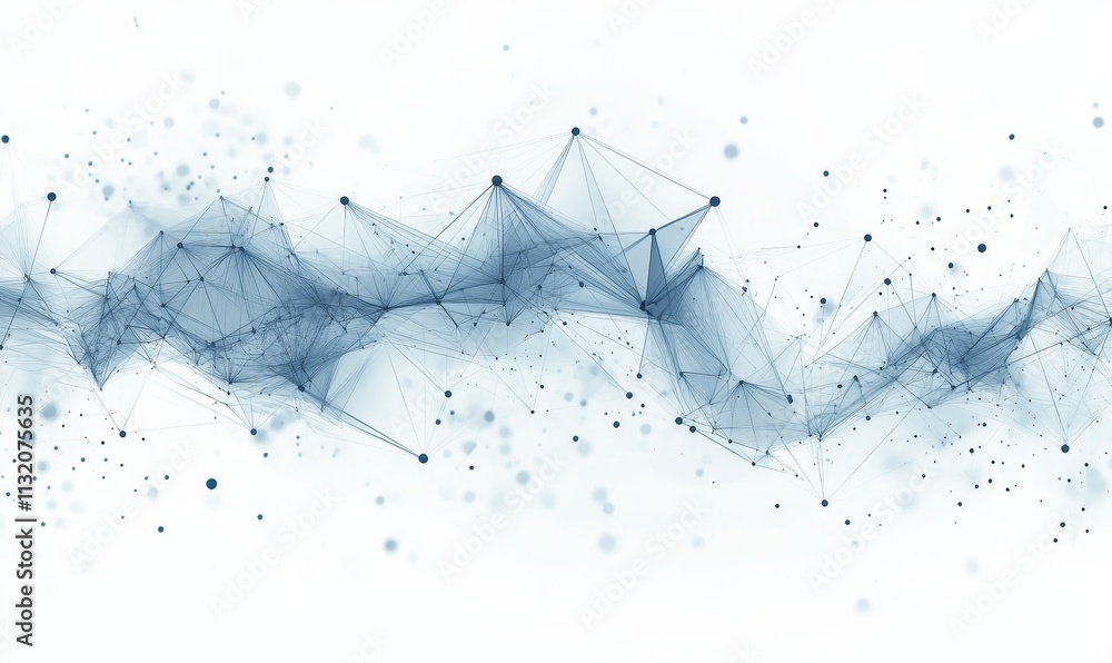 Poster Abstract digital network connection, plexus background.