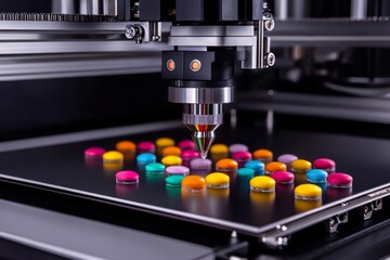 3D Printer Creating Colorful Pills: Innovation in Pharmaceutical Manufacturing and Technology