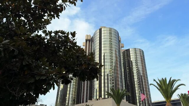 Revealing The Westin Bonaventure Hotel in downtown Los Angeles, mirrored glass famous building