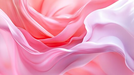 Obraz premium Delicate Swirls of Soft Pink Fabric Texture in Gentle Flowing Shapes
