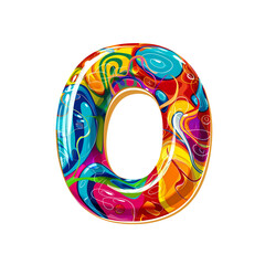 Playful cartoon-themed alphabet A To Z, rounded and bubbly lette