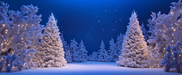 Winter background with snowflakes chrismits banner concept 