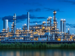 Fototapeta premium Oil and Gas Industrial zone,The equipment of oil refining