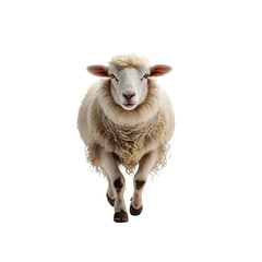 Fototapeta premium Sheep on transparent background Generative AI 