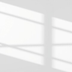 Modern abstract background with intersecting lines and subtle shadow effects on a plain white surface.