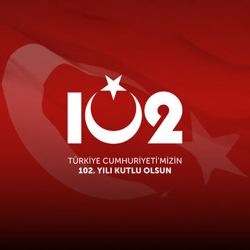 29 Ekim Cumhuriyet Bayrami Kutlu Olsun. (istanbul Turkiye) Translation: Happy 29th October our Republic Day. 