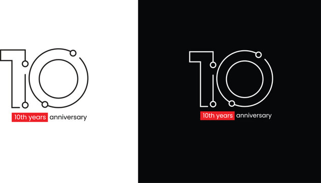 10 th years logo