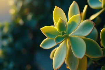 Close-up of a vibrant succulent plant in natural light.