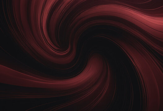 Dark red abstract swirl background with flowing curves