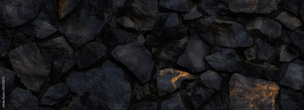 Aufkleber black abstract background. dark rock texture. black stone background with copy space for design. web