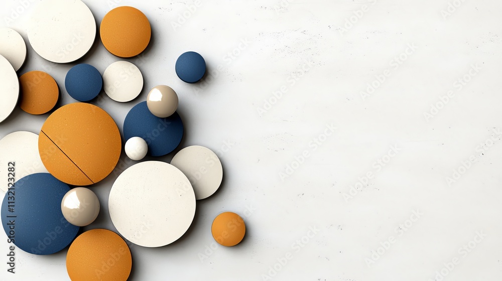 Poster abstract background creative dynamic circular graphic design