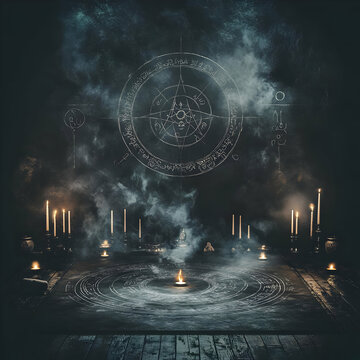 Mystic Ritual 3D Illustration