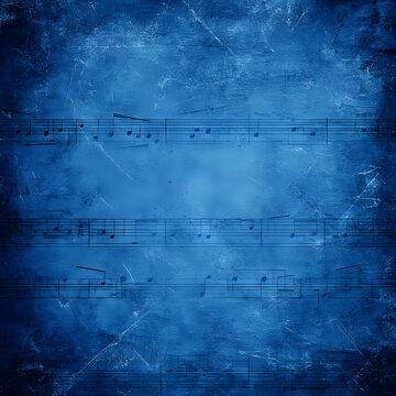 Abstract Blue Music Background