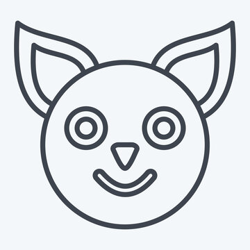 recommend clip art: Icon Quoll. related to Animals symbol. line style. simple design editable
