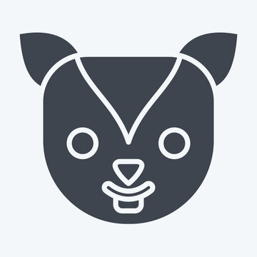 recommend clip art: Icon Xerus. related to Animals symbol. glyph style. simple design editable