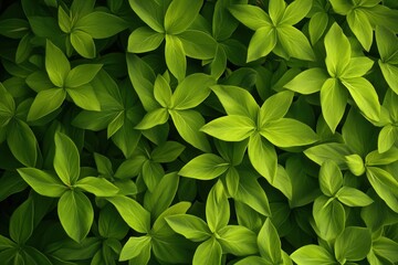 Lush green leaves creating a vibrant natural background.