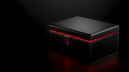 Black Security Box 3D Render