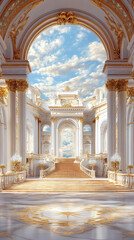 Fototapeta premium Grand Palace 3D Background