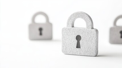 Fototapeta premium Data Security Padlocks Representing Online Privacy Protection