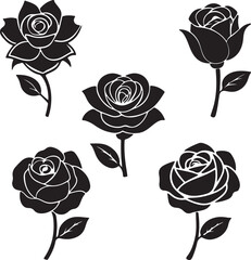 A vintage floral set of seamless rose patterns featuring pink blossom vectors and nature-inspired leaf illustrations for elegant wallpaper design