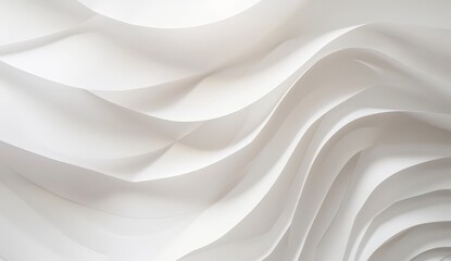 Obraz premium Abstract White Paper Curves