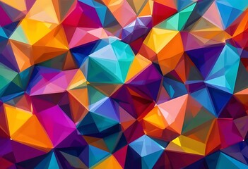 Fototapeta premium abstract background with triangles