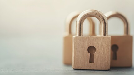 Naklejka premium Secure Padlocks Safety Privacy Protection Security Concept